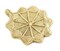 The Bead Chest Brass 10-Point Baule Star Pendant 41x47mm Ivory Coast African Large Hole Handmade